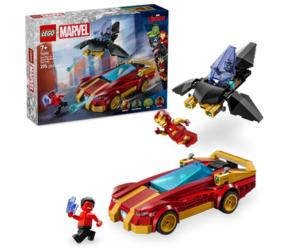 LEGO Marvel - Iron Mans auto en Black Panther vs. Rode Hulk - 76310