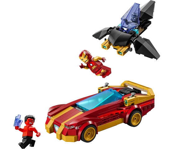 LEGO Marvel - Iron Mans auto en Black Panther vs. Rode Hulk - 76310