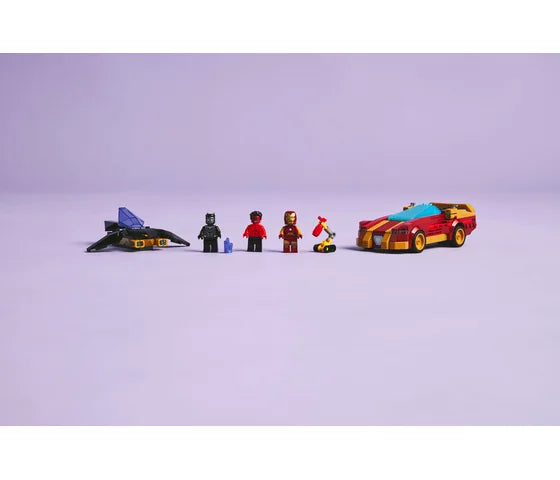 LEGO Marvel - Iron Mans auto en Black Panther vs. Rode Hulk - 76310