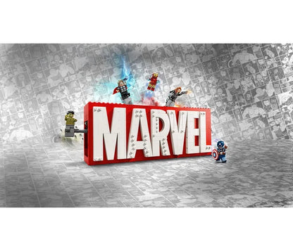 LEGO Marvel - MARVEL logo en minifiguren - 76313