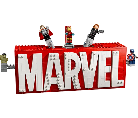LEGO Marvel - MARVEL logo en minifiguren - 76313