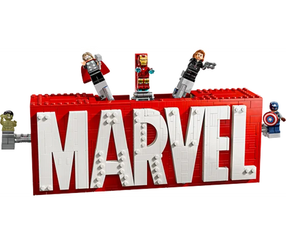 LEGO Marvel - MARVEL logo en minifiguren - 76313
