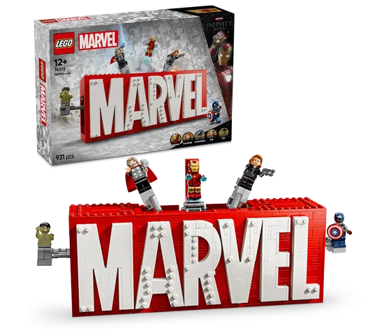LEGO Marvel - MARVEL logo en minifiguren - 76313