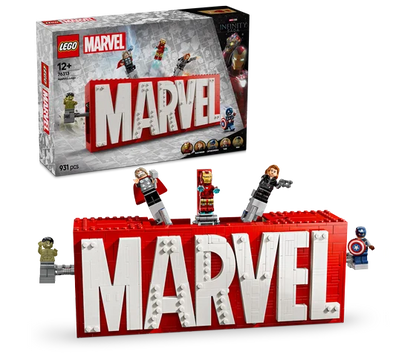 LEGO Marvel - MARVEL logo en minifiguren - 76313