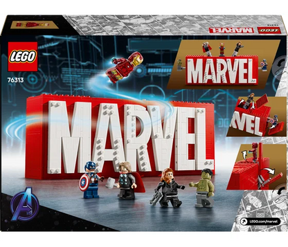 LEGO Marvel - MARVEL logo en minifiguren - 76313