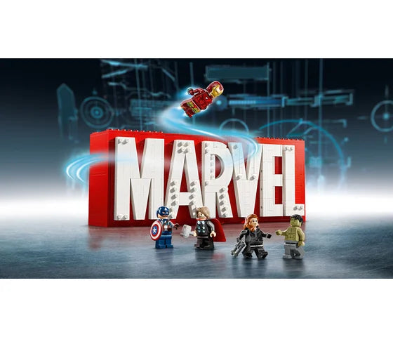 LEGO Marvel - MARVEL logo en minifiguren - 76313