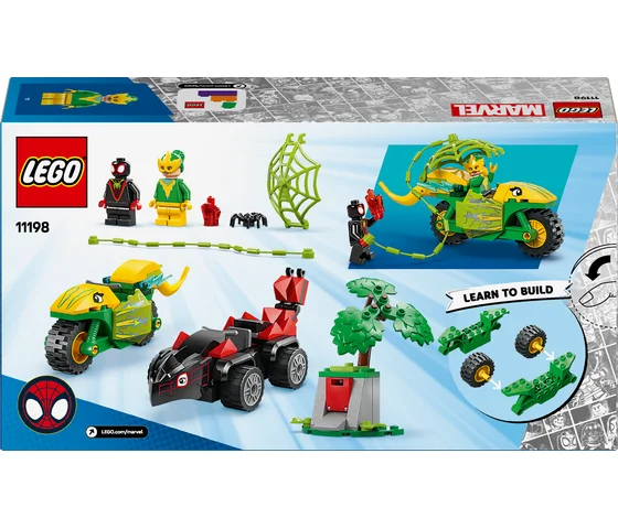 LEGO Marvel - Spin en Electro achtervolging met dinosaurusvoertuigen - 11198