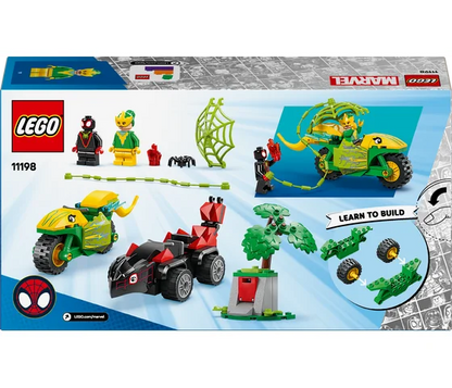 LEGO Marvel - Spin en Electro achtervolging met dinosaurusvoertuigen - 11198