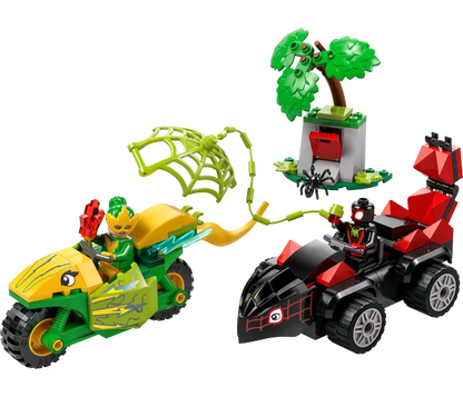 LEGO Marvel - Spin en Electro achtervolging met dinosaurusvoertuigen - 11198