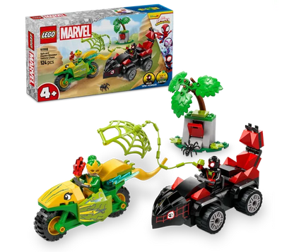 LEGO Marvel - Spin en Electro achtervolging met dinosaurusvoertuigen - 11198