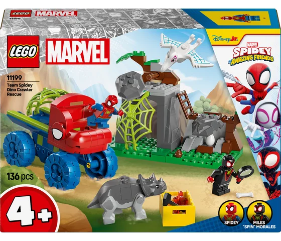 LEGO Marvel - Team Spidey reddingsmissie met dinotruck - 11199