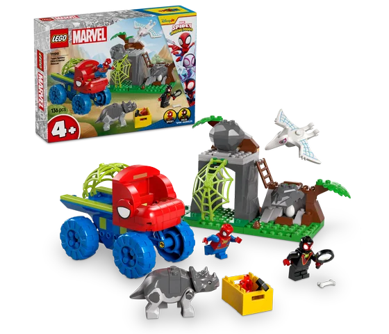 LEGO Marvel - Team Spidey reddingsmissie met dinotruck - 11199
