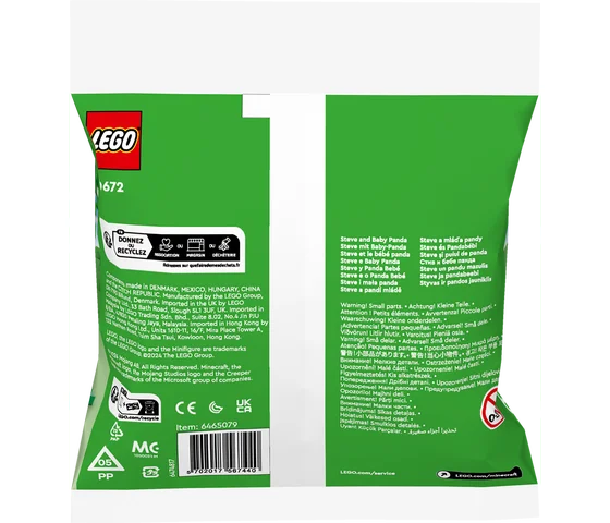 LEGO Minecraft - Steve en babypanda - 30672