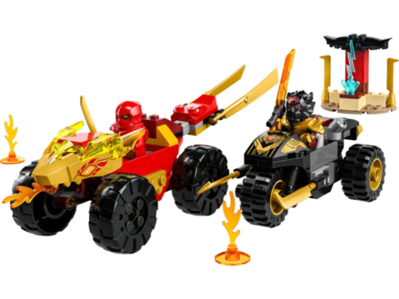 LEGO Ninjago - Kai en Ras' duel tussen auto en motor - 71789