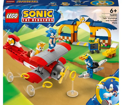 LEGO Sonic The Hedgehog - Tails' werkplaats en Tornado vliegtuig - 76991