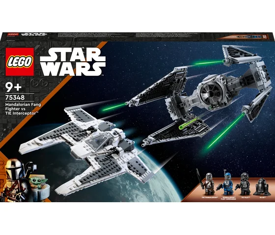 LEGO Star Wars - Mandalorian Fang Fighter vs TIE Interceptor - 75348