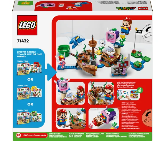 LEGO Super Mario - Uitbreidingsset: Dorries gezonken scheepswrak - 71432
