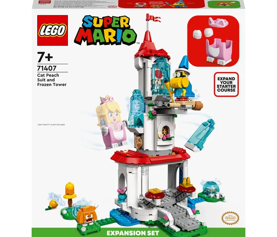 LEGO Super Mario - Uitbreidingsset: Kat-Peach-uitrusting en IJstoren - 71407