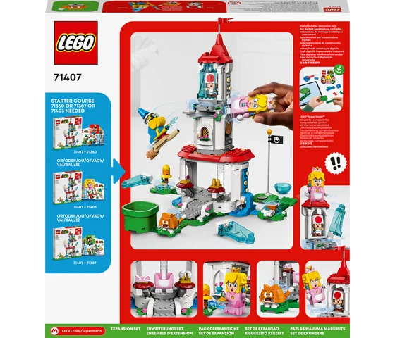 LEGO Super Mario - Uitbreidingsset: Kat-Peach-uitrusting en IJstoren - 71407