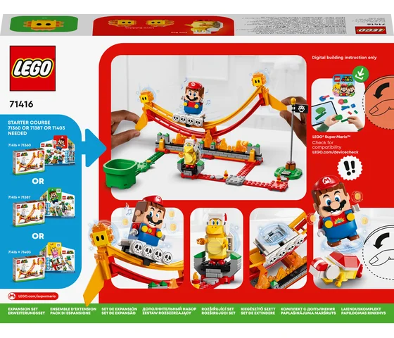 LEGO Super Mario - Uitbreidingsset: Rit over lavagolven - 71416
