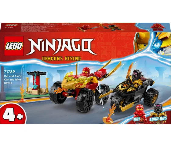 LEGO Ninjago - Kai en Ras' duel tussen auto en motor - 71789-1 LEGO Ninjago - Kai en Ras' duel tussen auto en motor - 71789