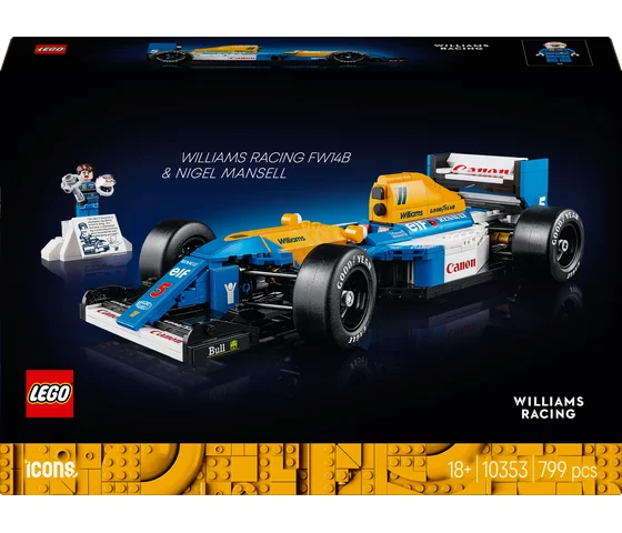 LEGO Icons - Williams Racing FW14B en Nigel Mansell - 10353-3 LEGO Icons - Williams Racing FW14B en Nigel Mansell - 10353